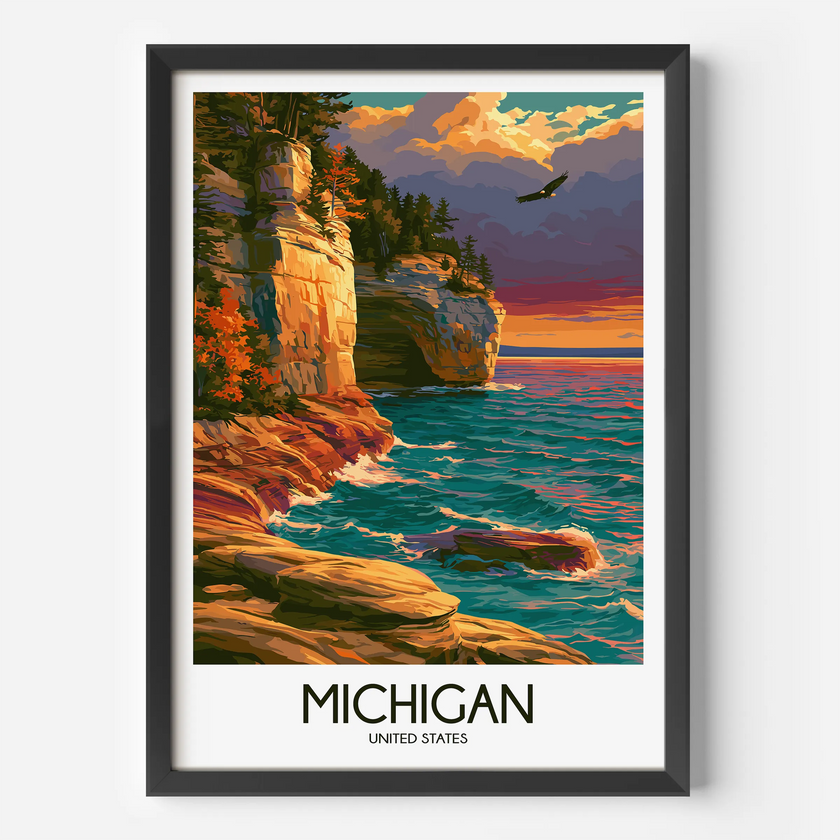 Michigan Home Office Decor