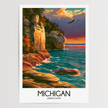 Michigan Minimalist Wall Art