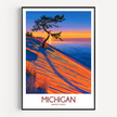 Michigan Minimalist Wall Art