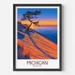 Michigan Souvenir Poster Print