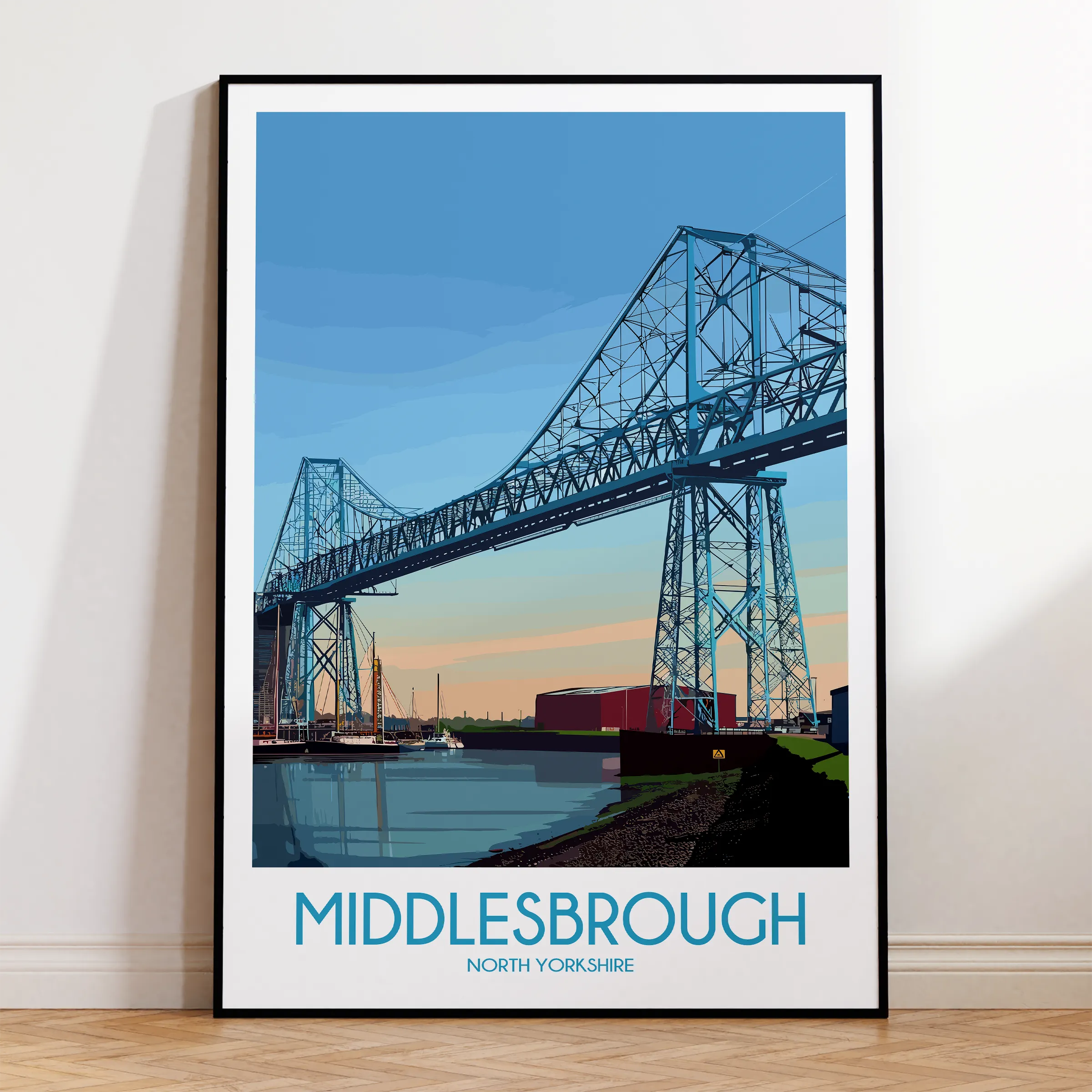 Middlesbrough Modern Travel Poster
