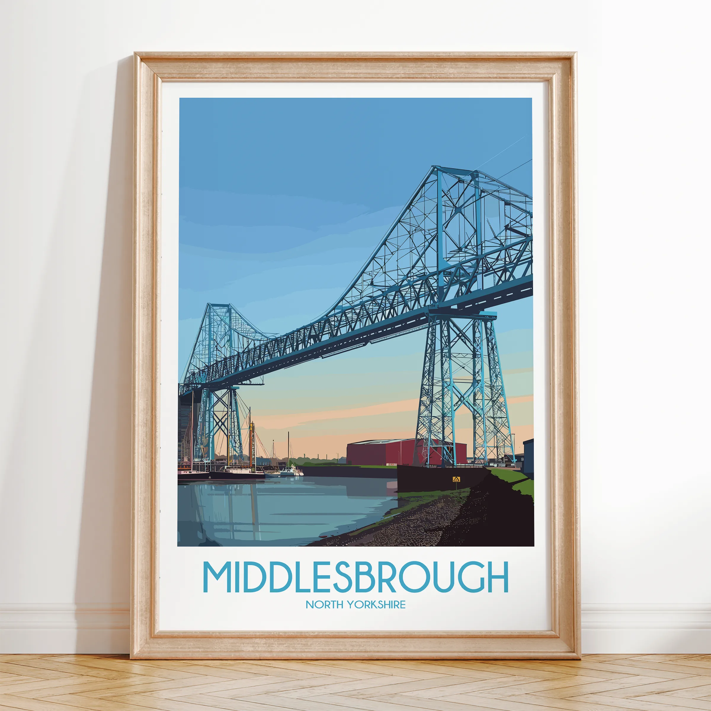 Middlesbrough Retro Travel Illustration