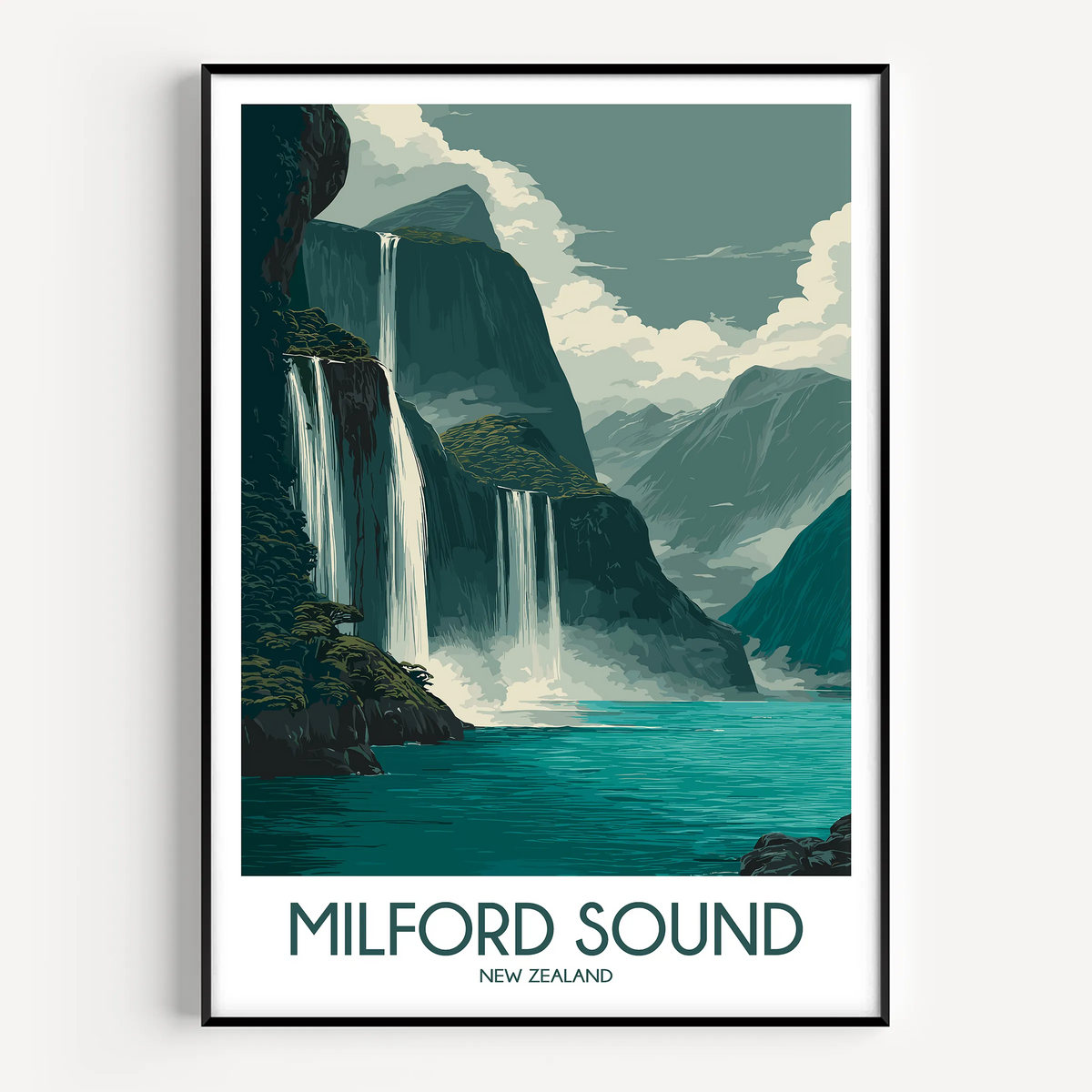Milford Sound Destination Art Gift