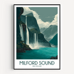 Milford Sound Destination Art Gift