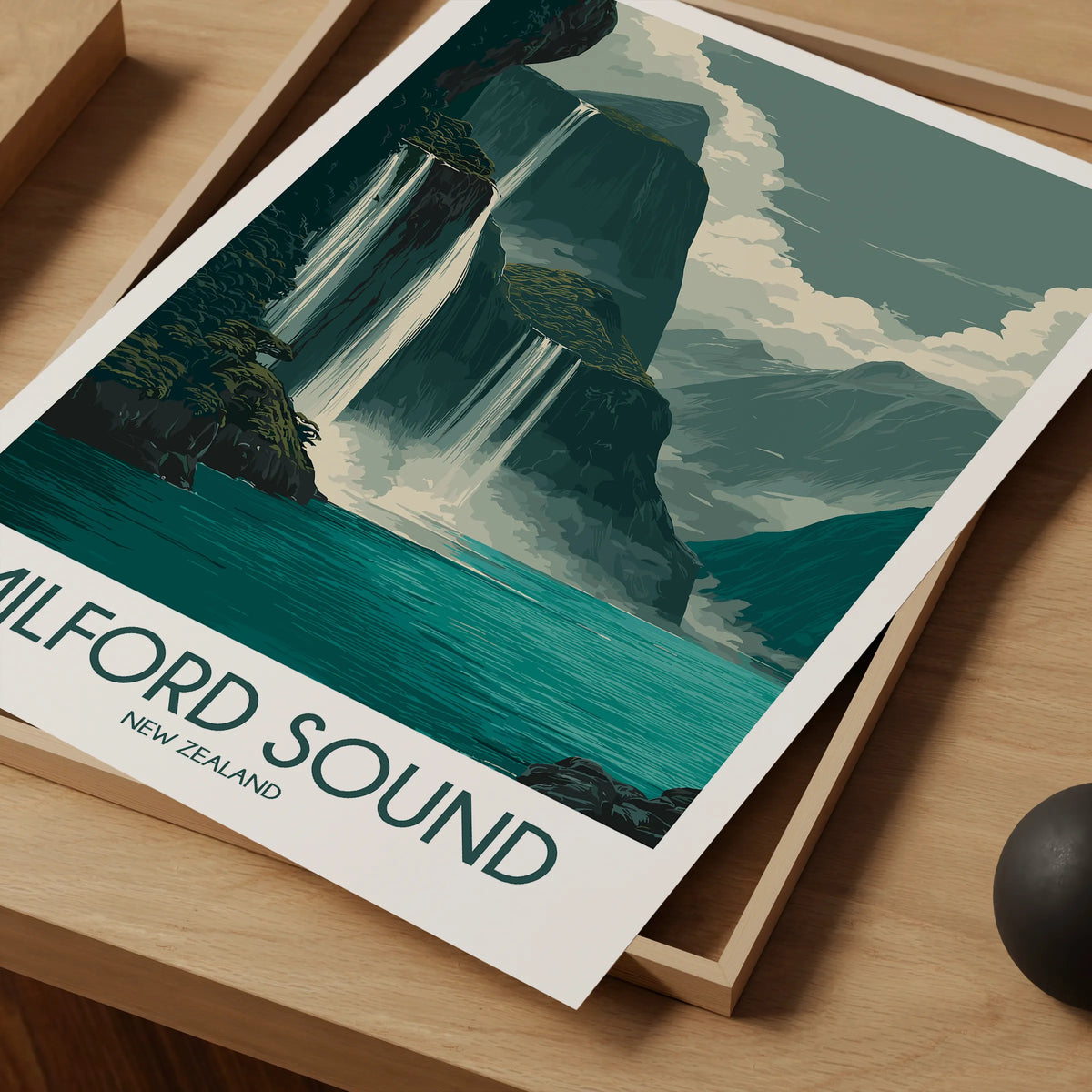 Milford Sound Minimalist Wall Art