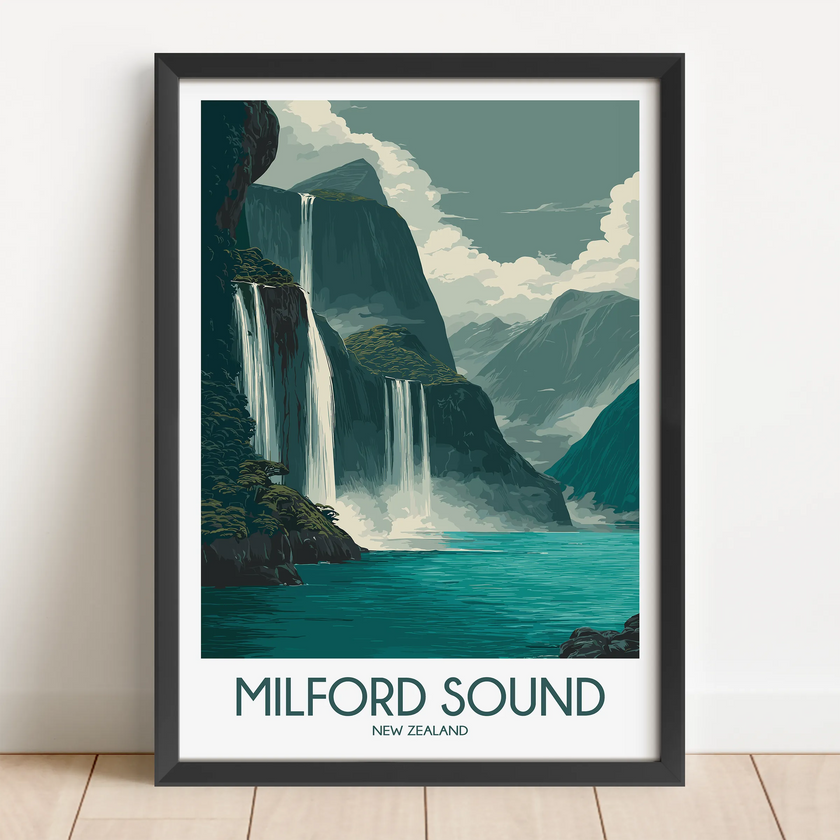 Milford Sound Souvenir Poster Print