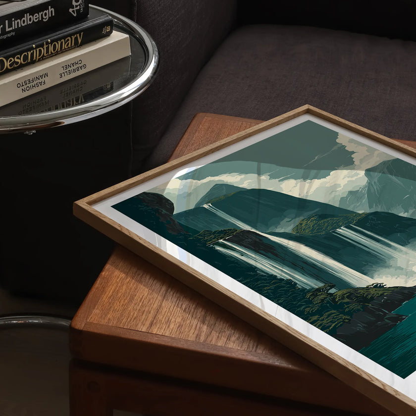 Milford Sound Vintage Style Print