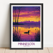 Minnesota Minimalist Wall Art