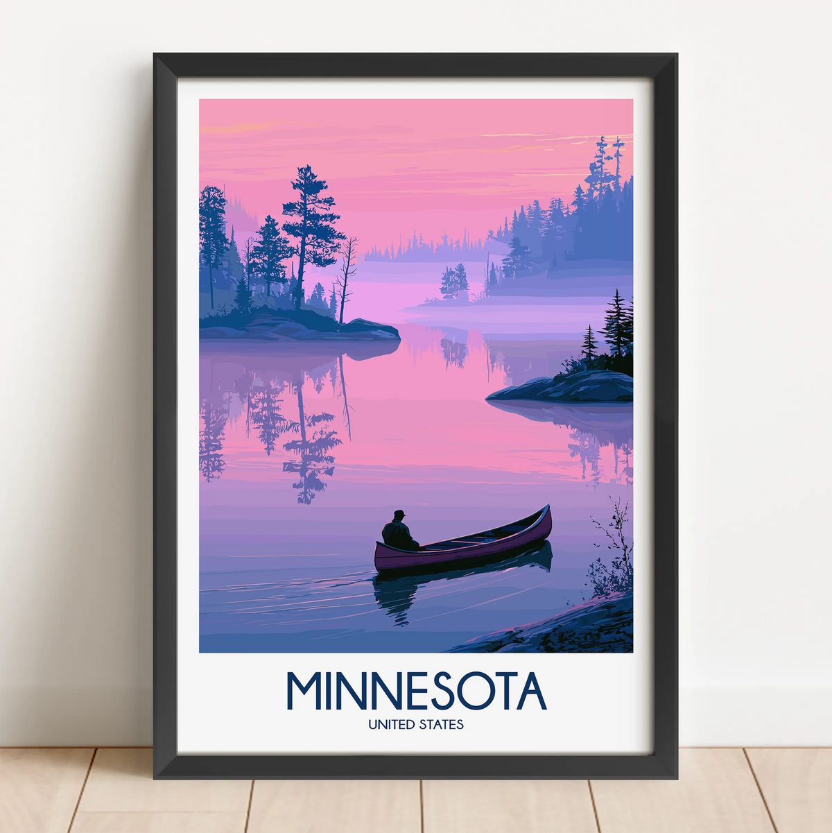 Minnesota Minimalist Wall Art