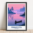 Minnesota Minimalist Wall Art
