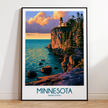 Minnesota Minimalist Wall Art