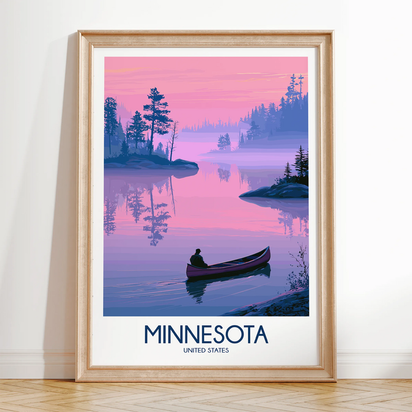 Minnesota Souvenir Poster Print