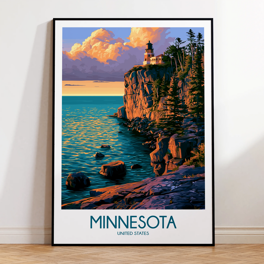 Minnesota Souvenir Poster Print