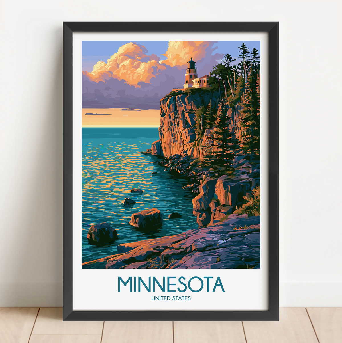 Minnesota Vintage Style Print