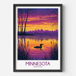 Minnesota Vintage Style Print