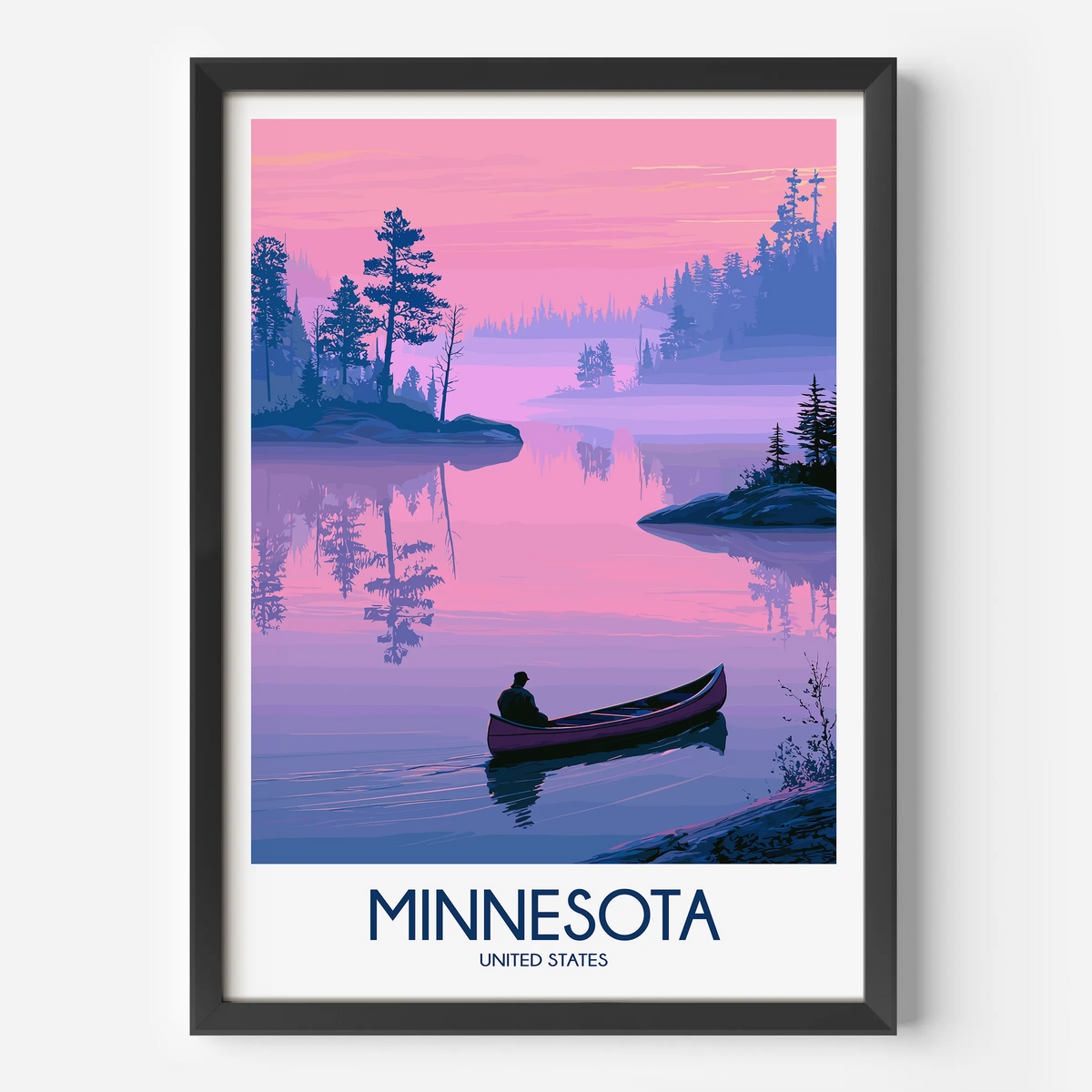 Minnesota Vintage Style Print