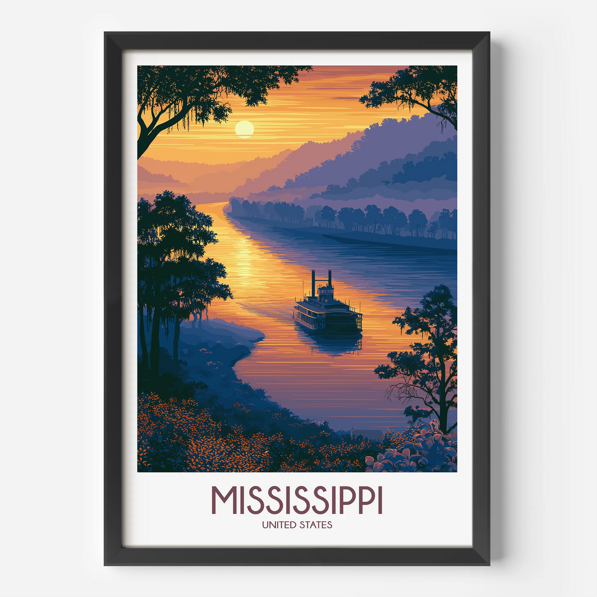 Mississippi Destination Art Gift