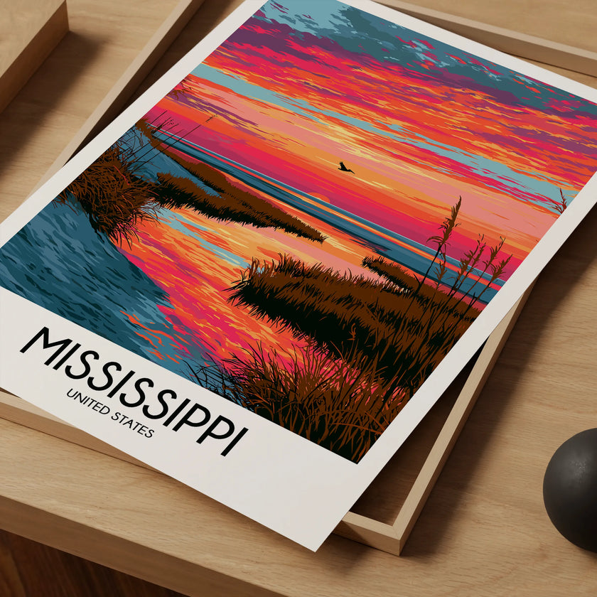Mississippi Souvenir Poster Print