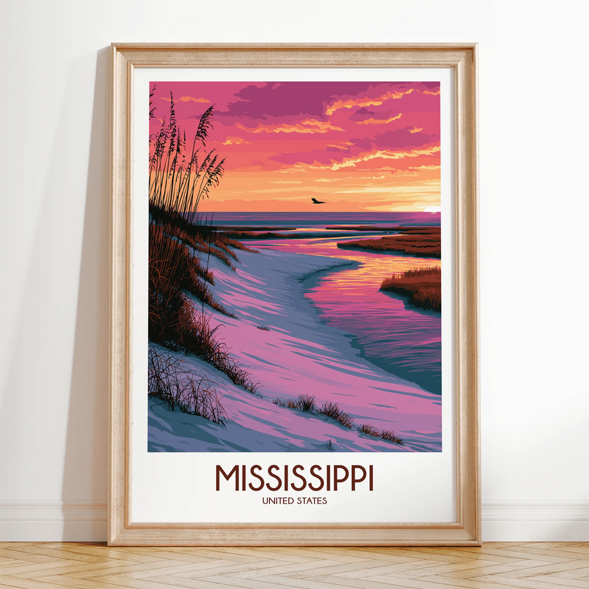 Mississippi Souvenir Poster Print