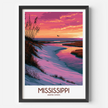 Mississippi Vintage Style Print