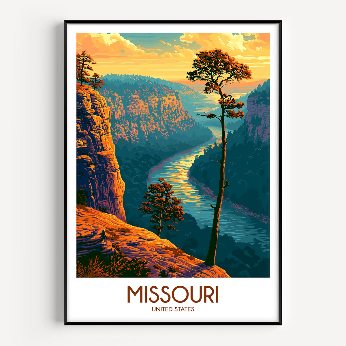 Missouri Destination Art Gift