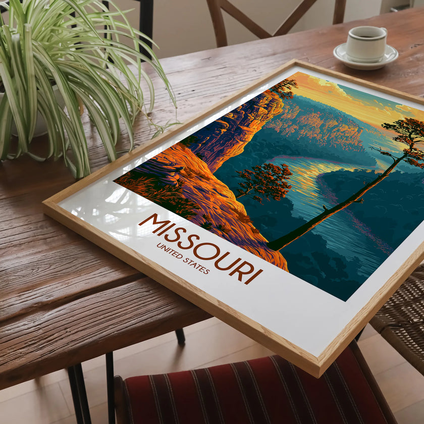 Missouri Modern Travel Poster