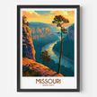 Missouri Retro Travel Illustration