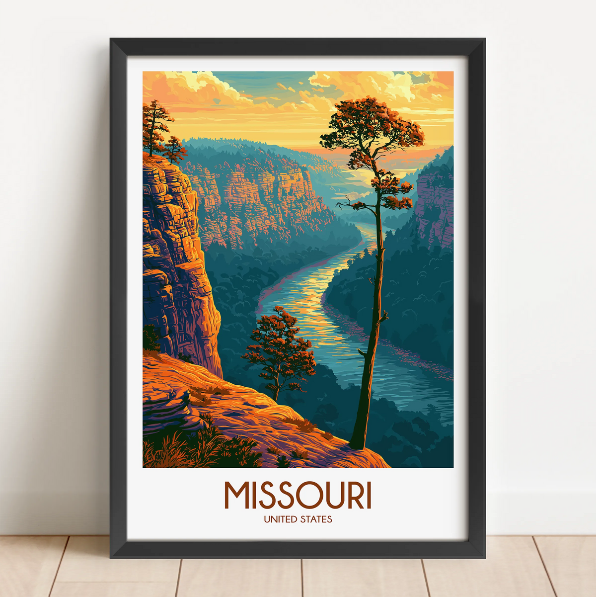 Missouri Souvenir Poster Print