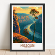 Missouri Souvenir Poster Print