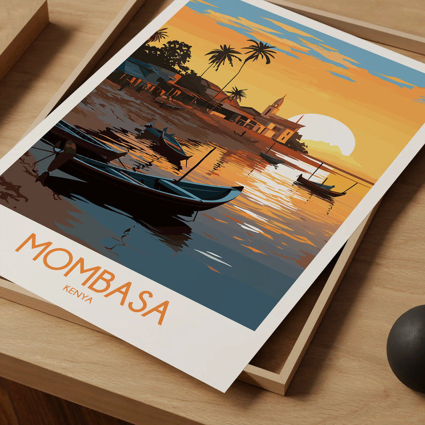 Mombasa Destination Art Gift