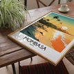 Mombasa Retro Travel Illustration