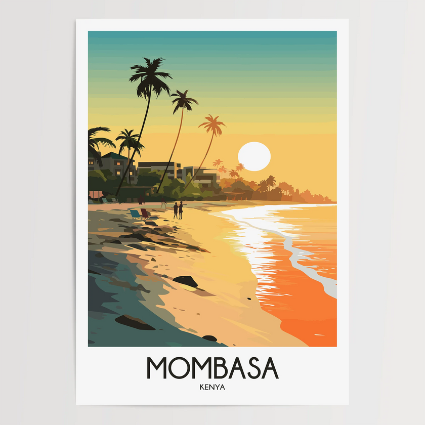 Mombasa Souvenir Poster Print