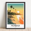 Mombasa Vintage Style Print