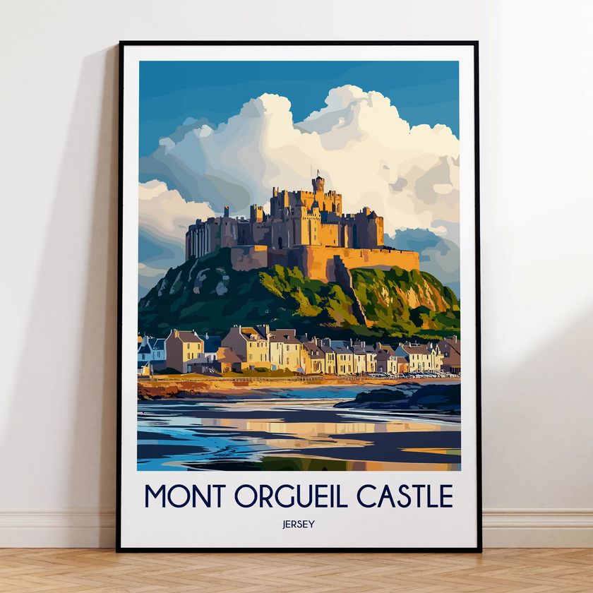 Mont Orgueil Castle Destination Art Gift