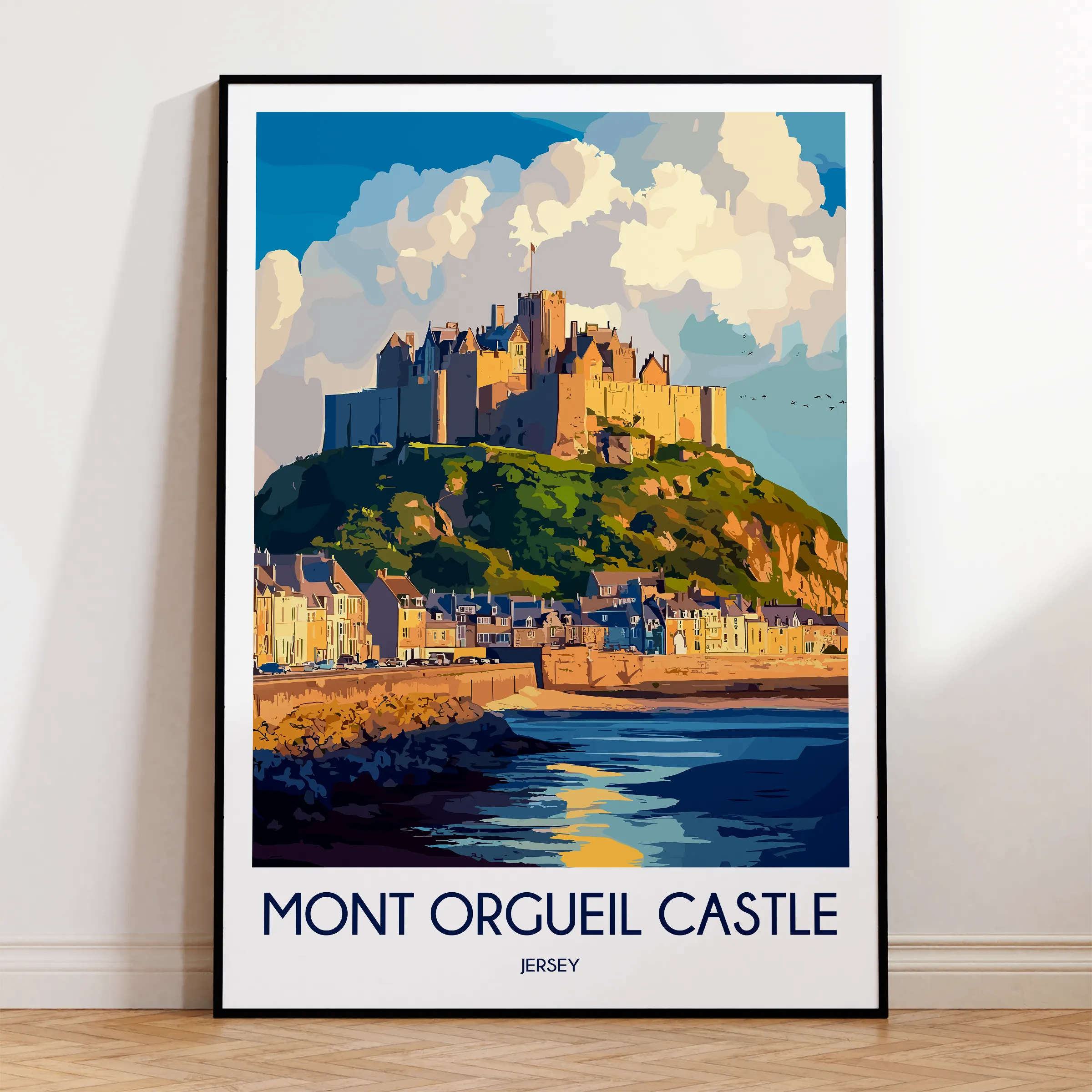 Mont Orgueil Castle Destination Art Gift