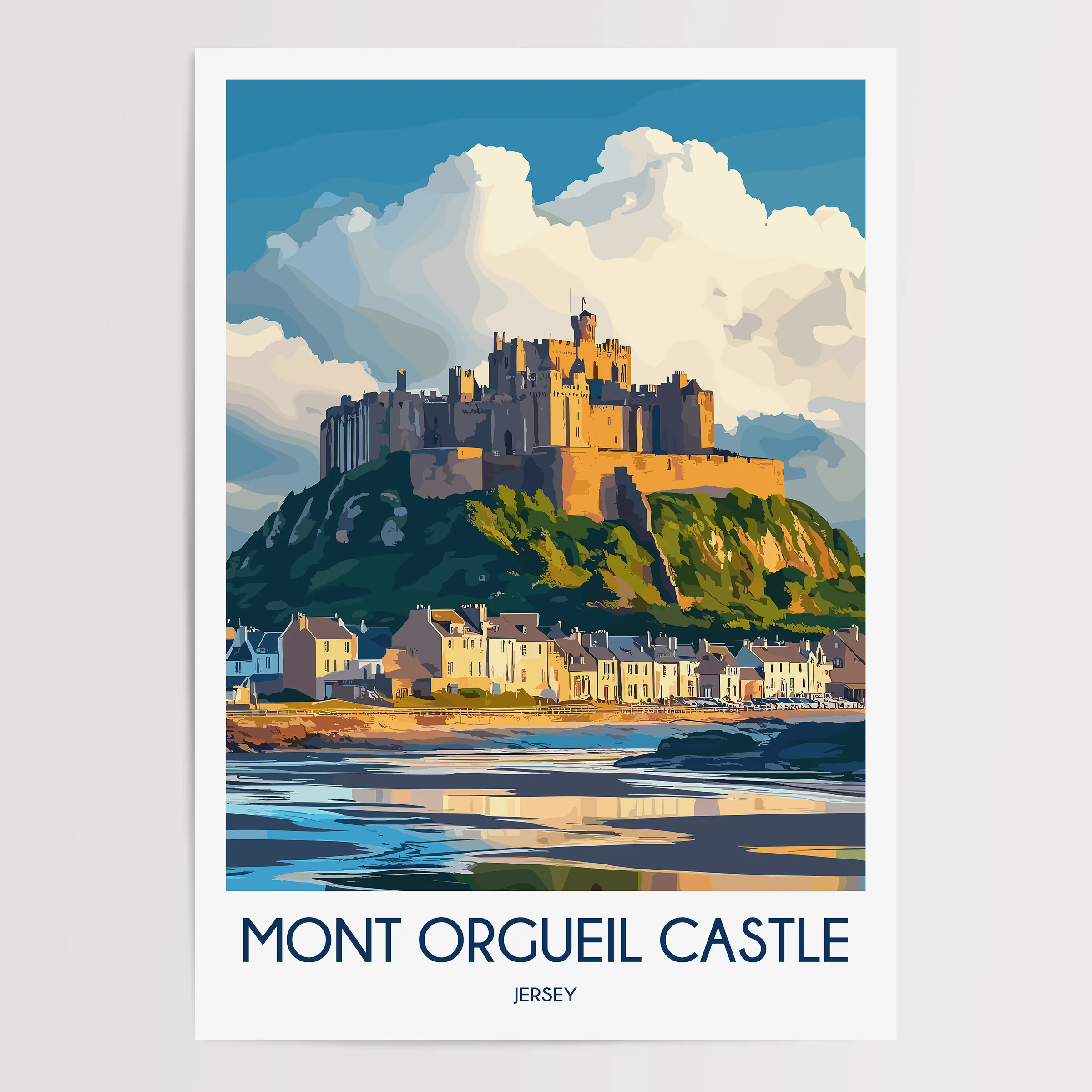 Mont Orgueil Castle Home Office Decor