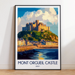 Mont Orgueil Castle Scenic Landscape Art