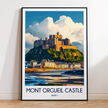 Mont Orgueil Castle Vintage Style Print