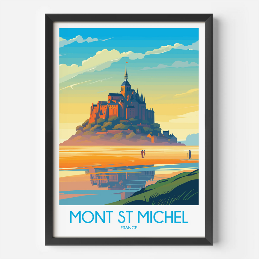 Mont St Michel Destination Art Gift