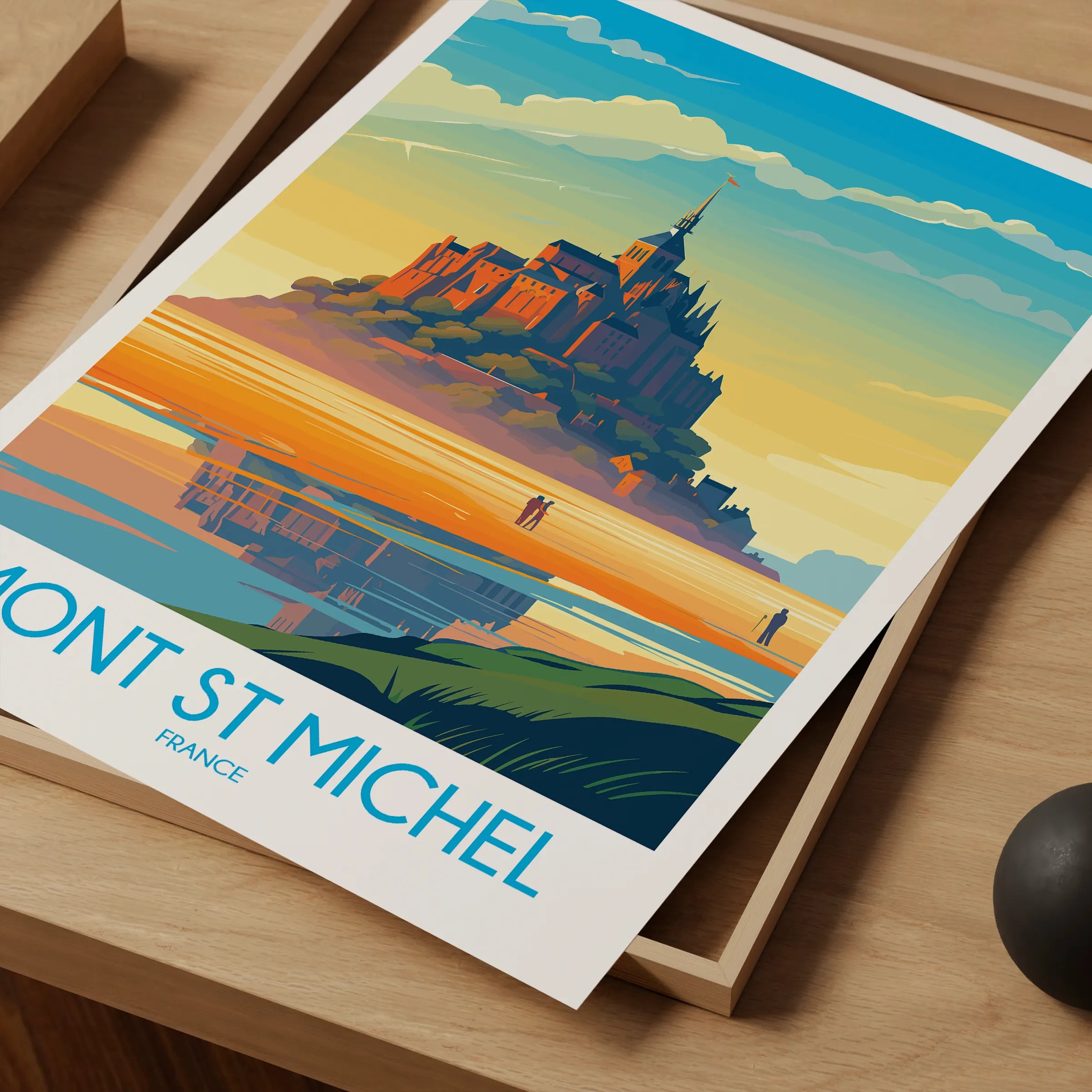 Mont St Michel Scenic Landscape Art
