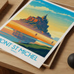 Mont St Michel Scenic Landscape Art