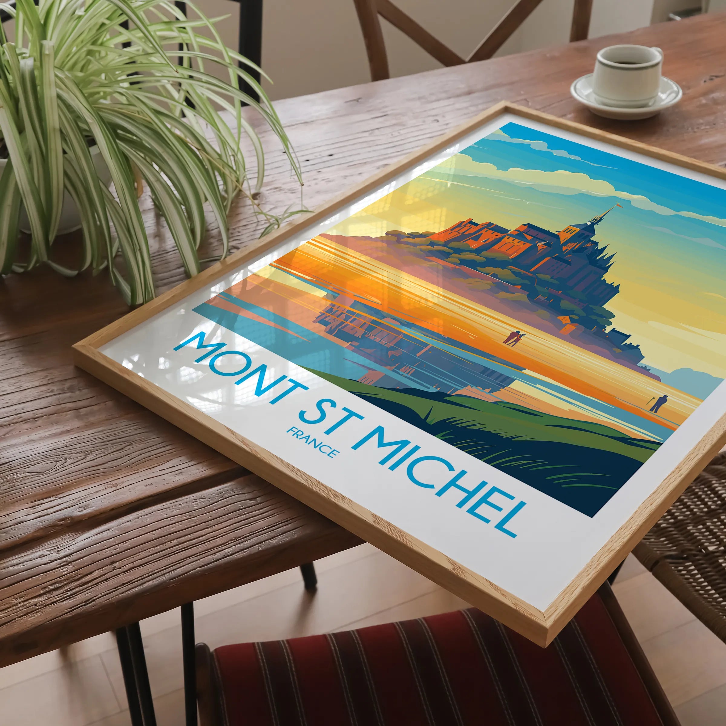 Mont St Michel Souvenir Poster Print