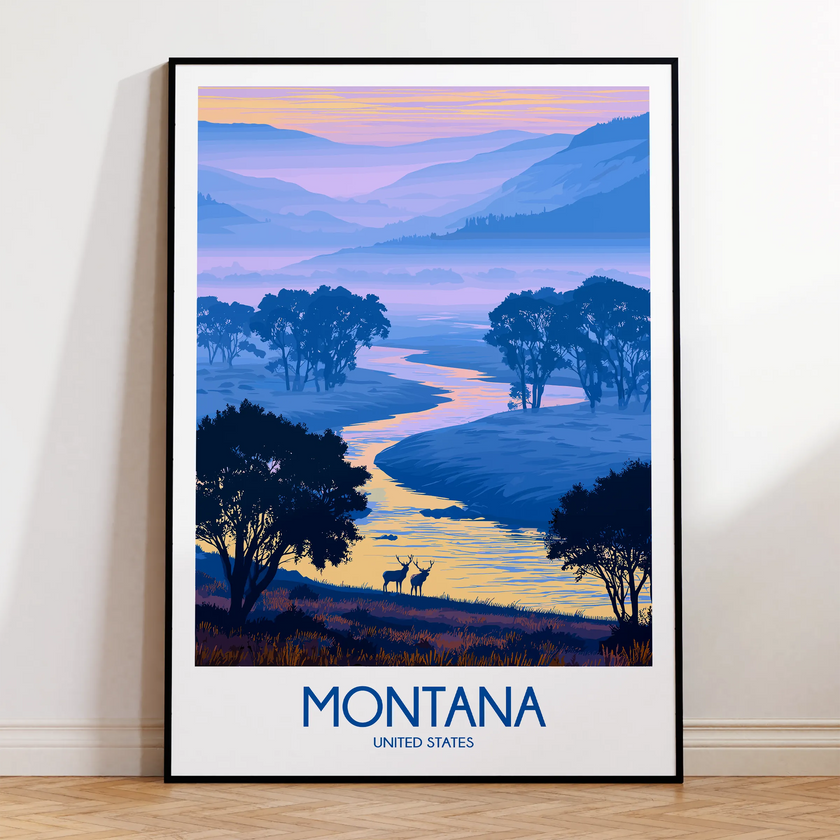 Montana Scenic Landscape Art