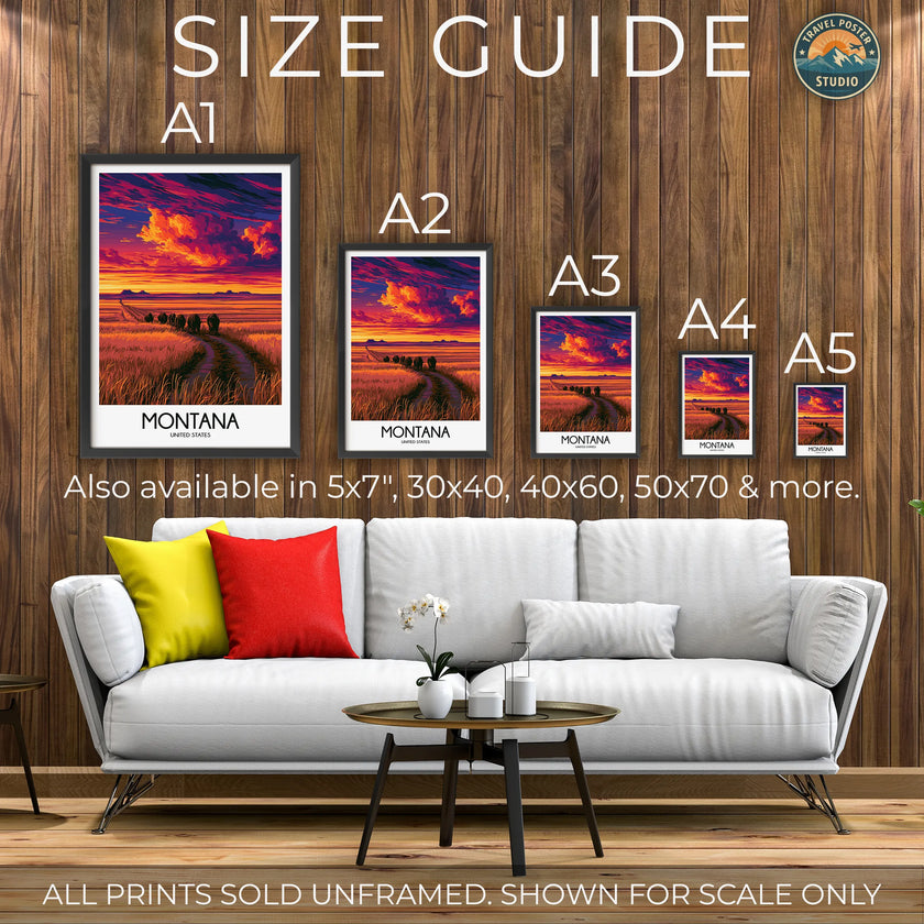 Montana Souvenir Poster Print