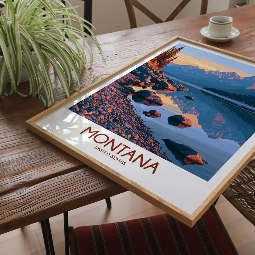Montana Vintage Style Print