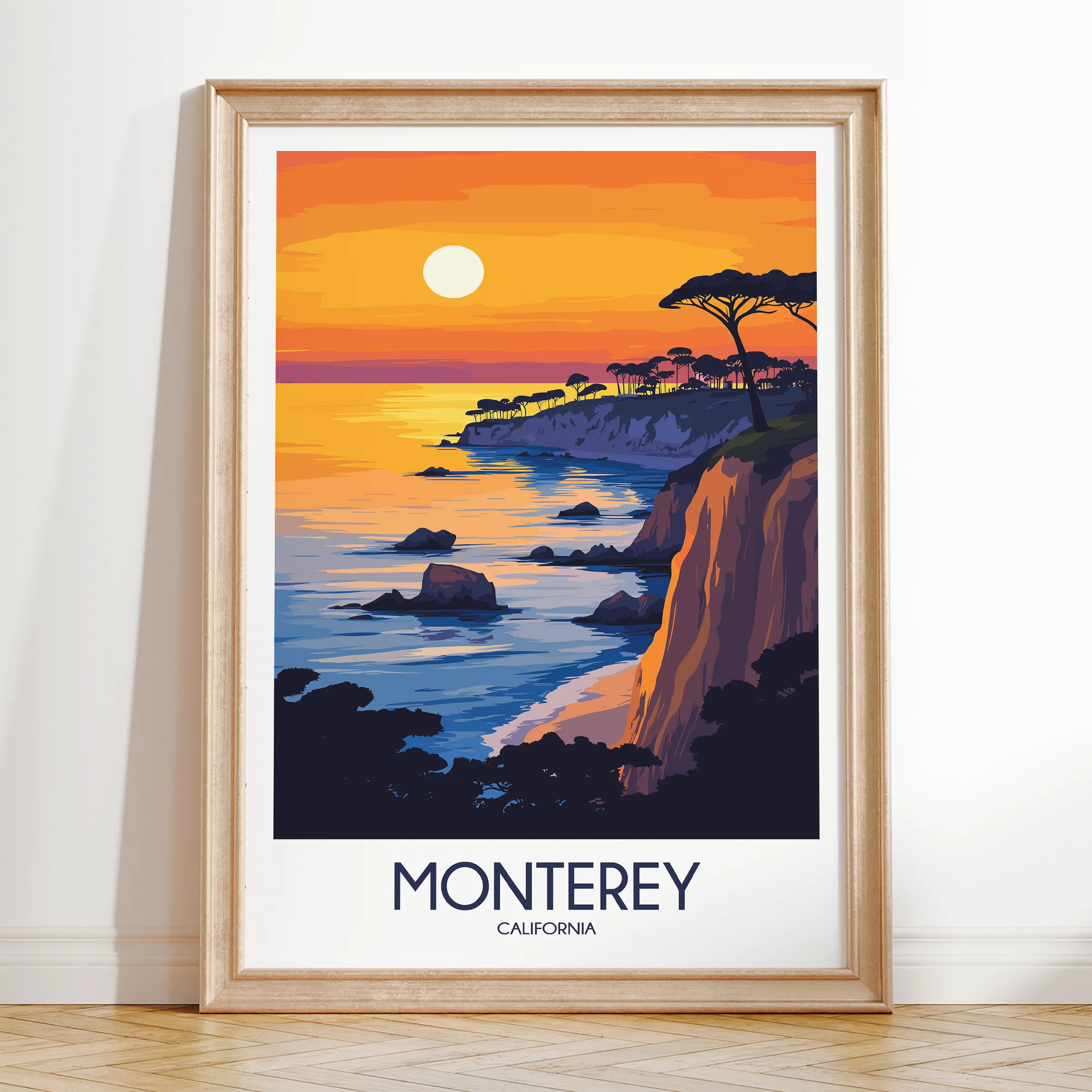 Monterey Modern Travel Poster