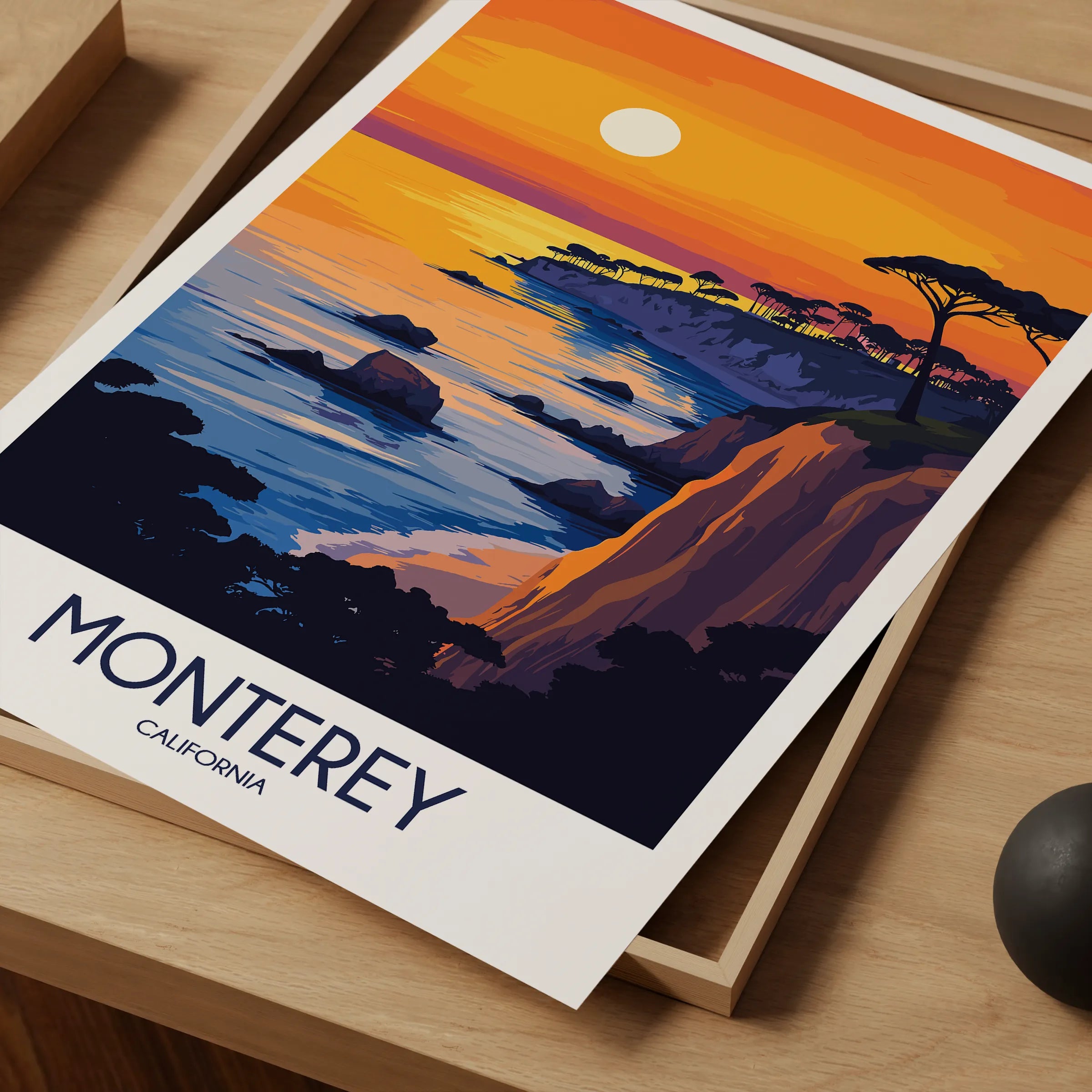 Monterey Retro Travel Illustration