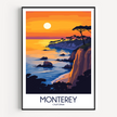 Monterey Vintage Style Print