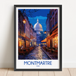 Montmartre Modern Travel Poster