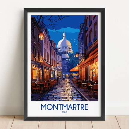 Montmartre Modern Travel Poster